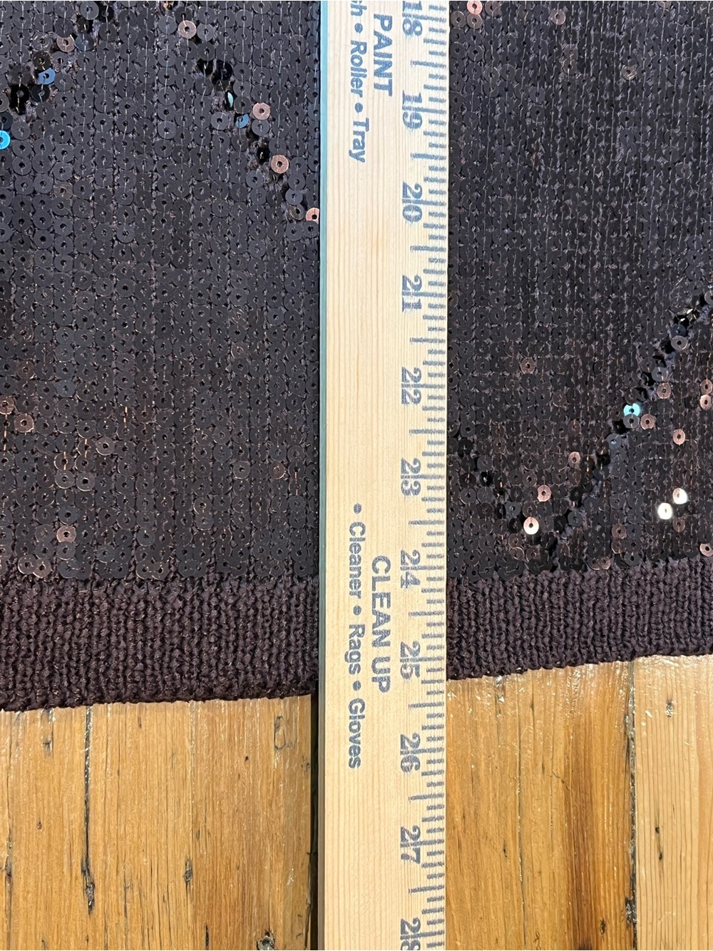 Donna Karan Sequin-Paneled Diamond Stitch Sweater in Chocolate Brown NWT - Picture 11 of 11